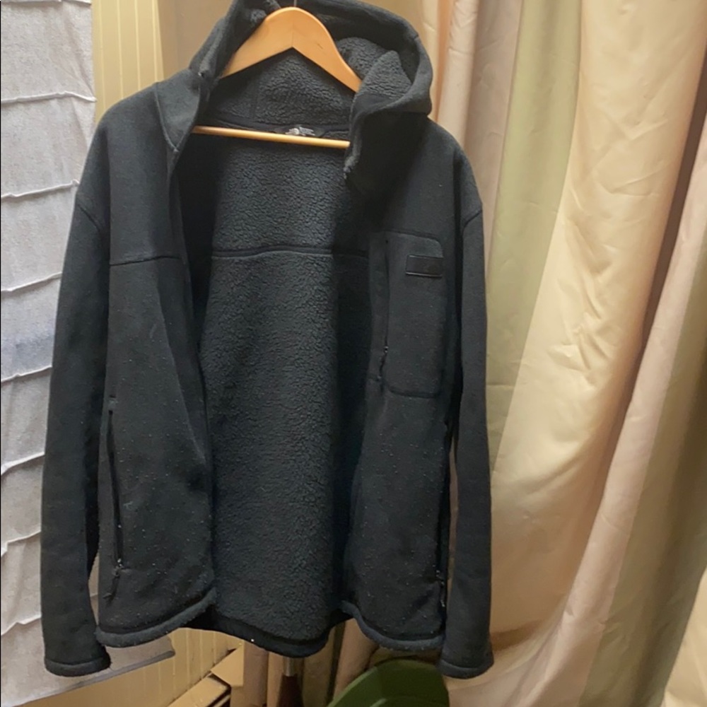 North face zip up fleece hoodie